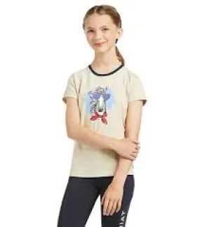 ARIAT GIRLS FABULOUS SHIRT (OATMEAL HEATHER)