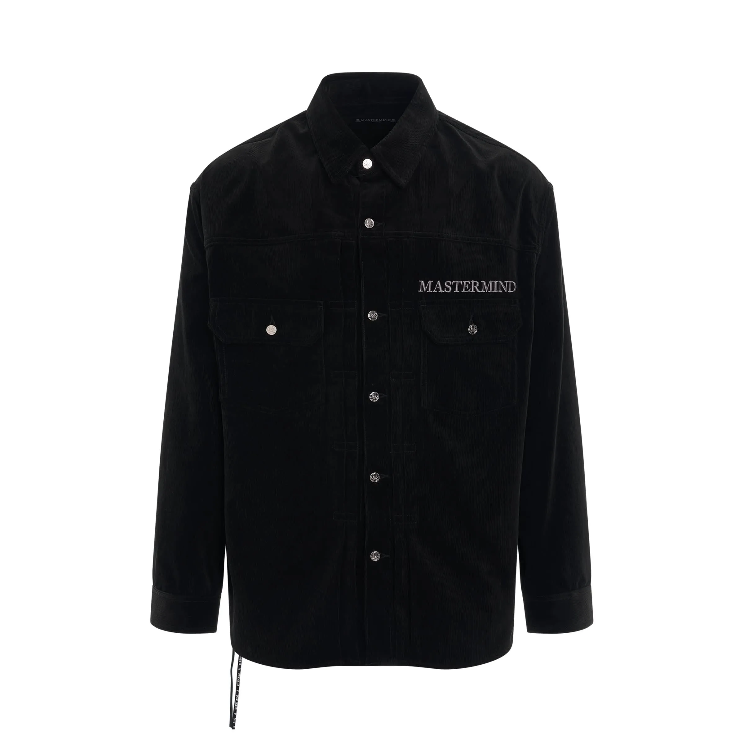 Corduroy Trucker Jacket in Black