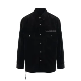 Corduroy Trucker Jacket in Black