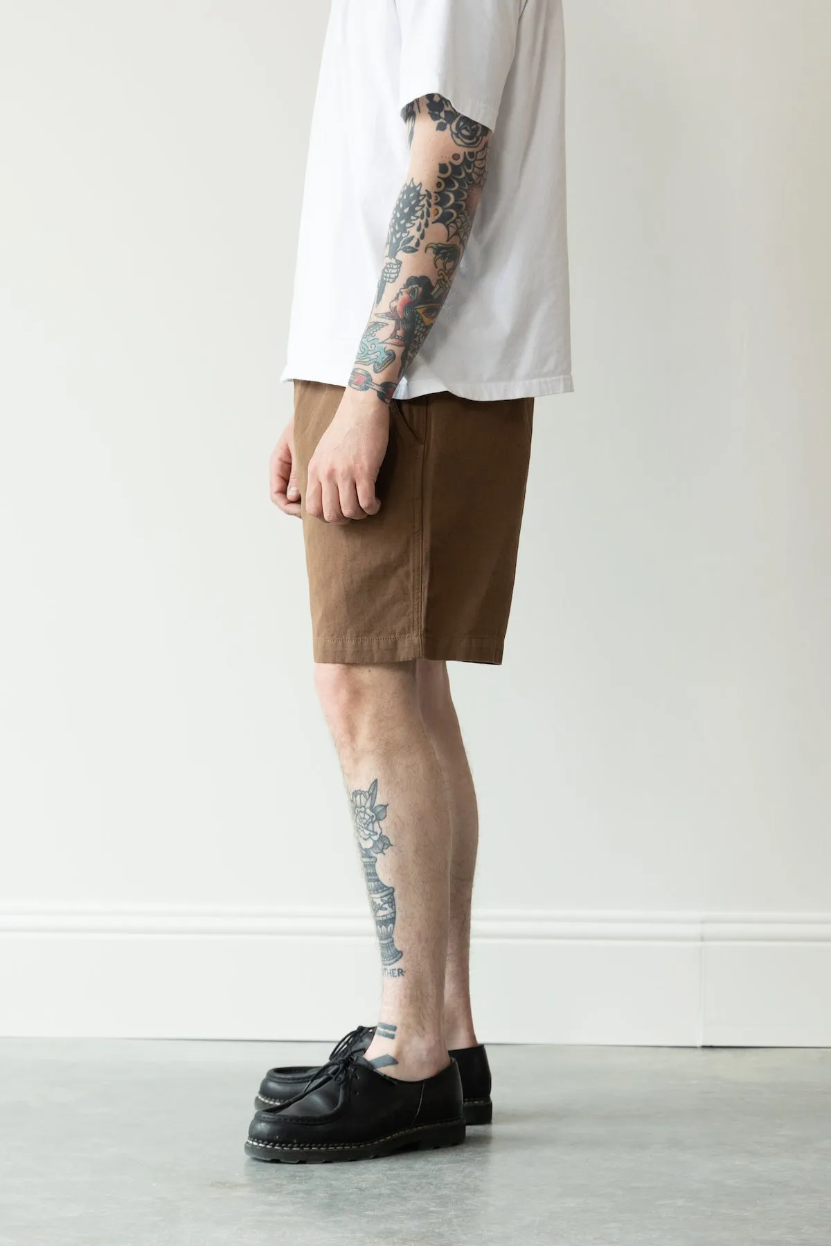 Cotton/Linen Shorts - Churro Brown