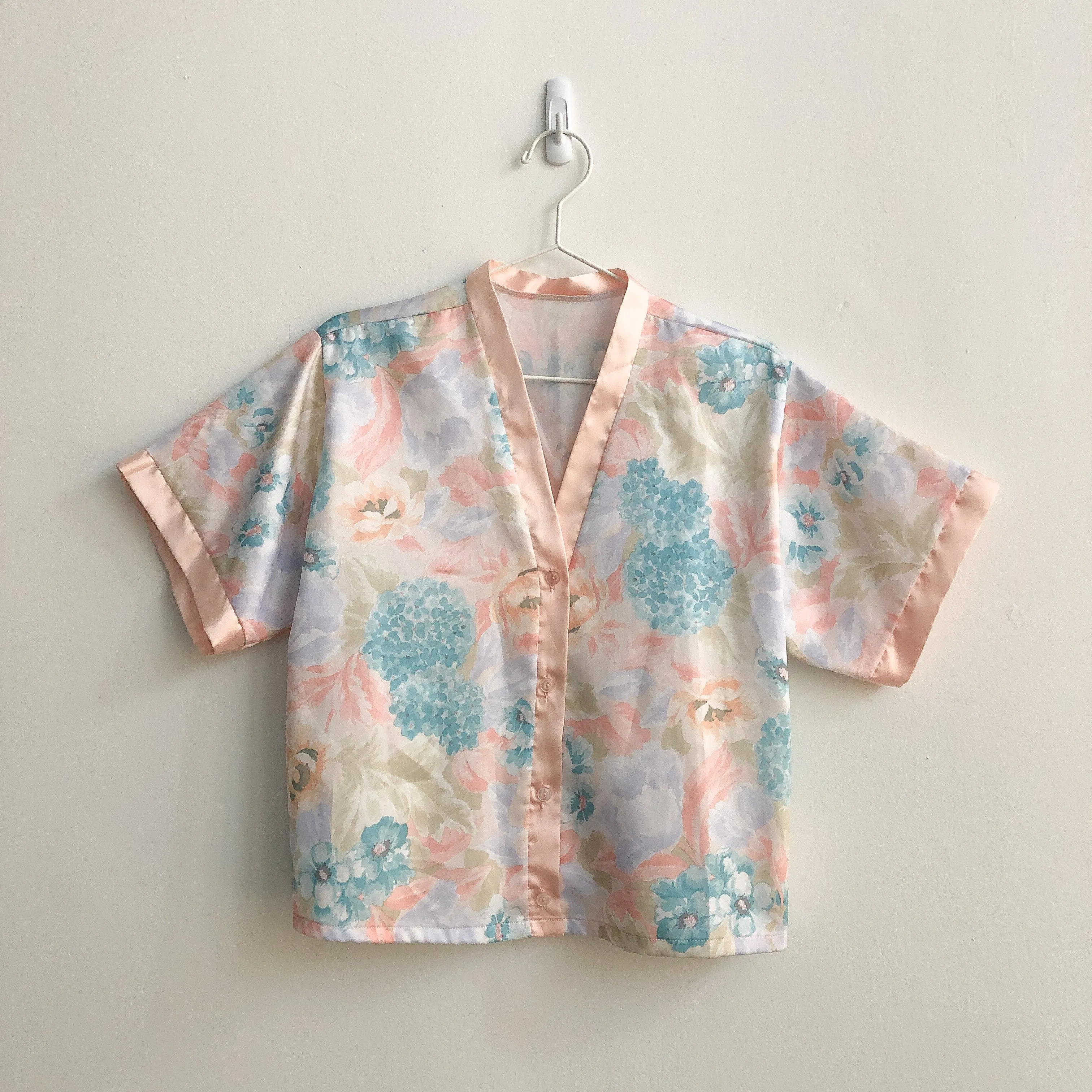 Floral Silk PJ Shorts Set
