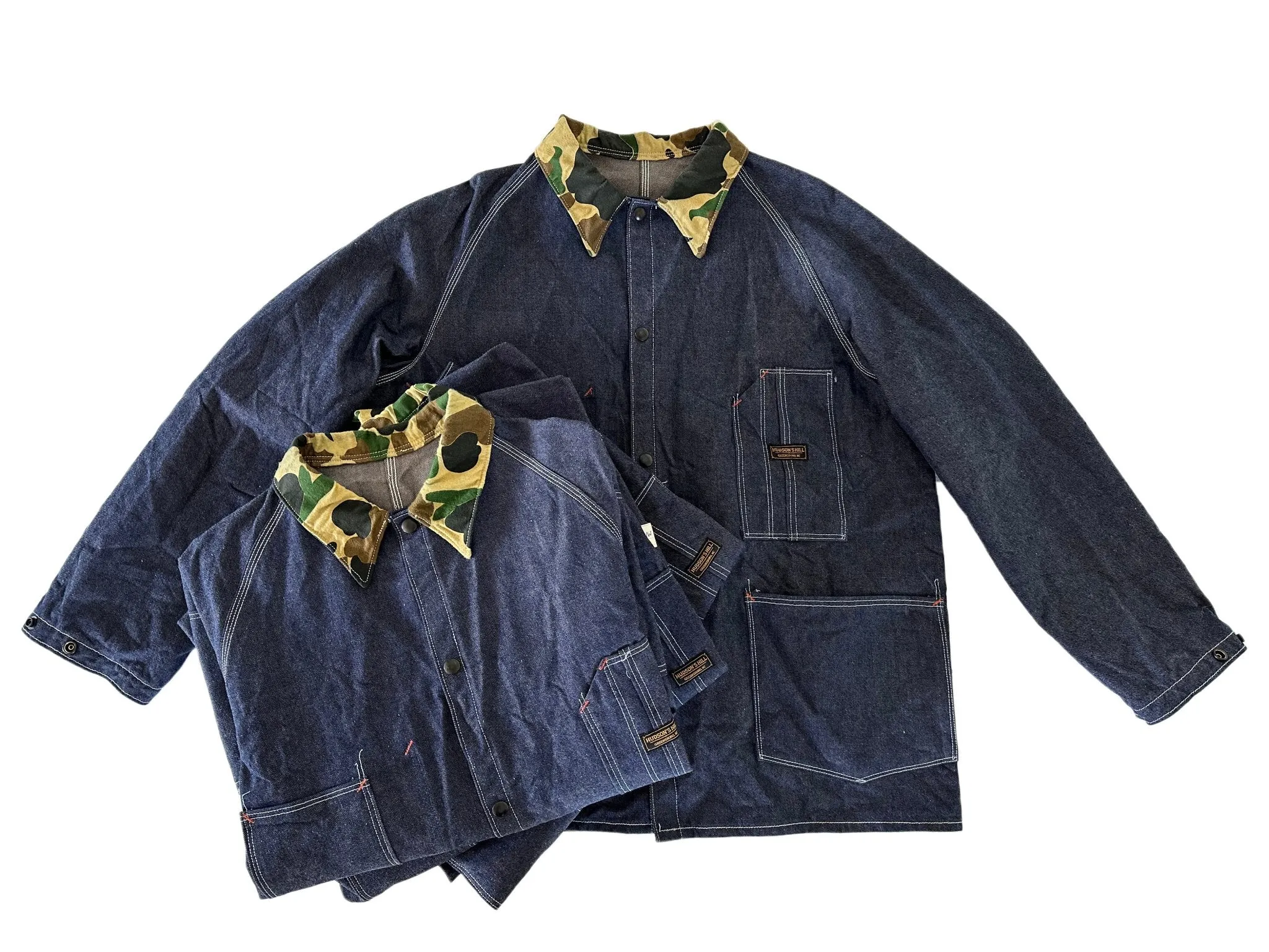 Hudson Overall Company Raglan Sleeve Chore Coat -- Ltd. Ed. Camo Collar