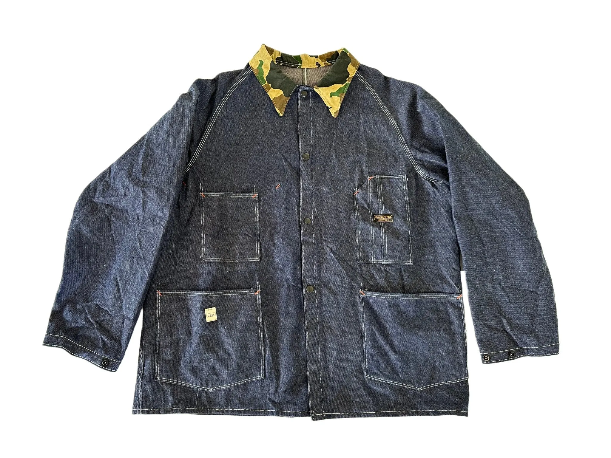 Hudson Overall Company Raglan Sleeve Chore Coat -- Ltd. Ed. Camo Collar