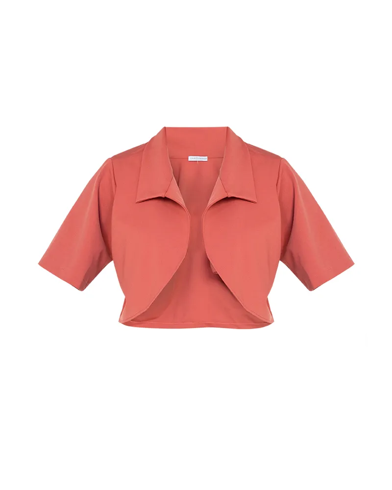 Irania Short Sleeve Cropped Coat