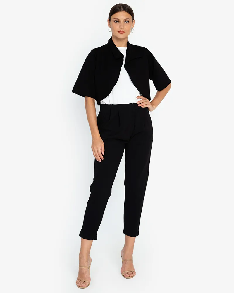 Irania Short Sleeve Cropped Coat