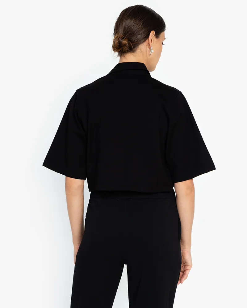 Irania Short Sleeve Cropped Coat