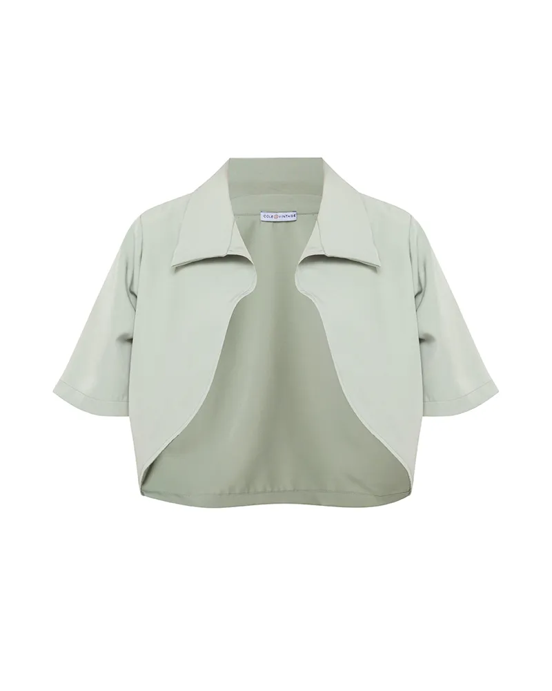 Irania Short Sleeve Cropped Coat