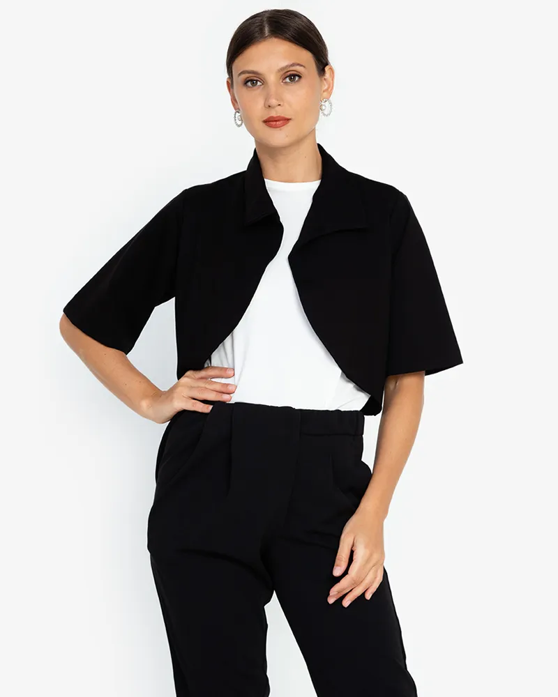 Irania Short Sleeve Cropped Coat