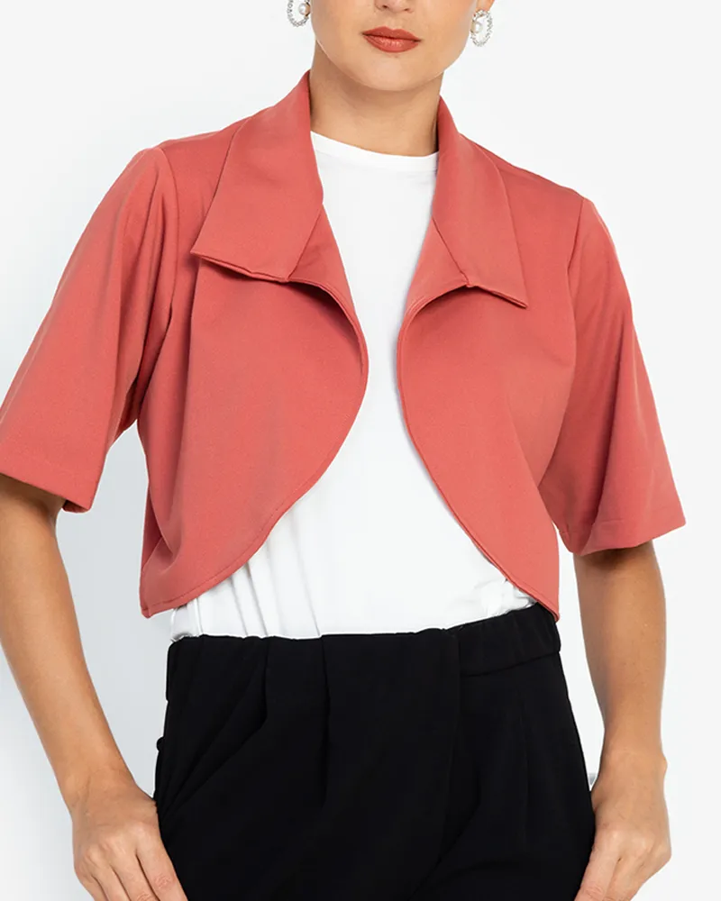 Irania Short Sleeve Cropped Coat