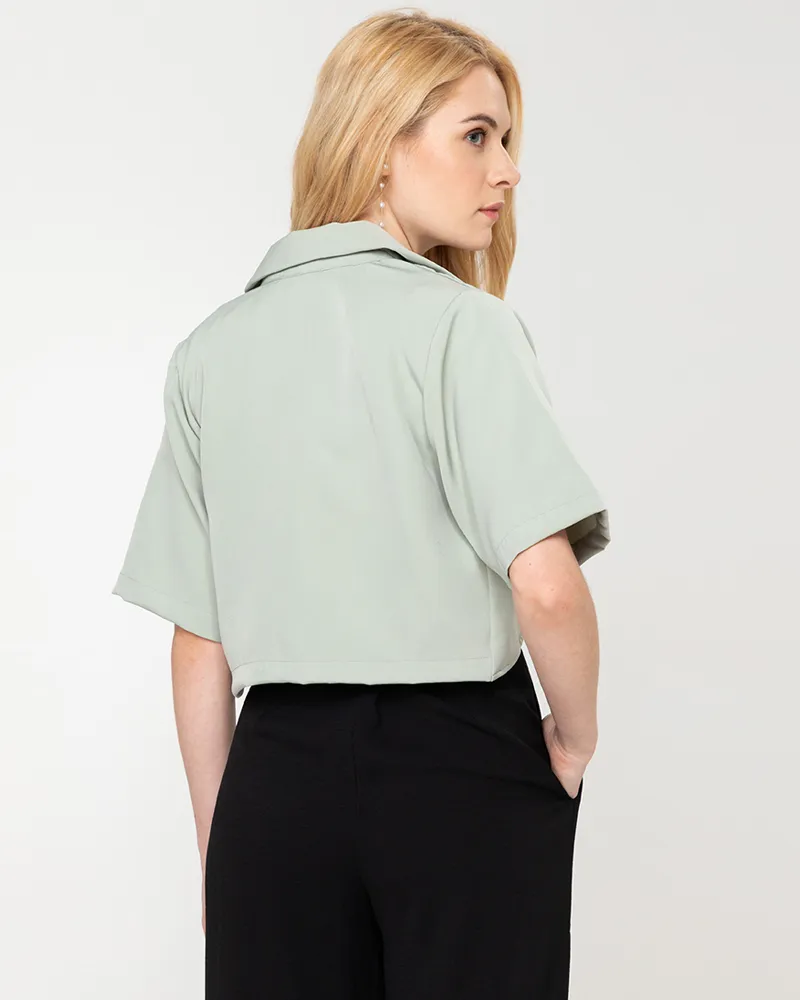 Irania Short Sleeve Cropped Coat