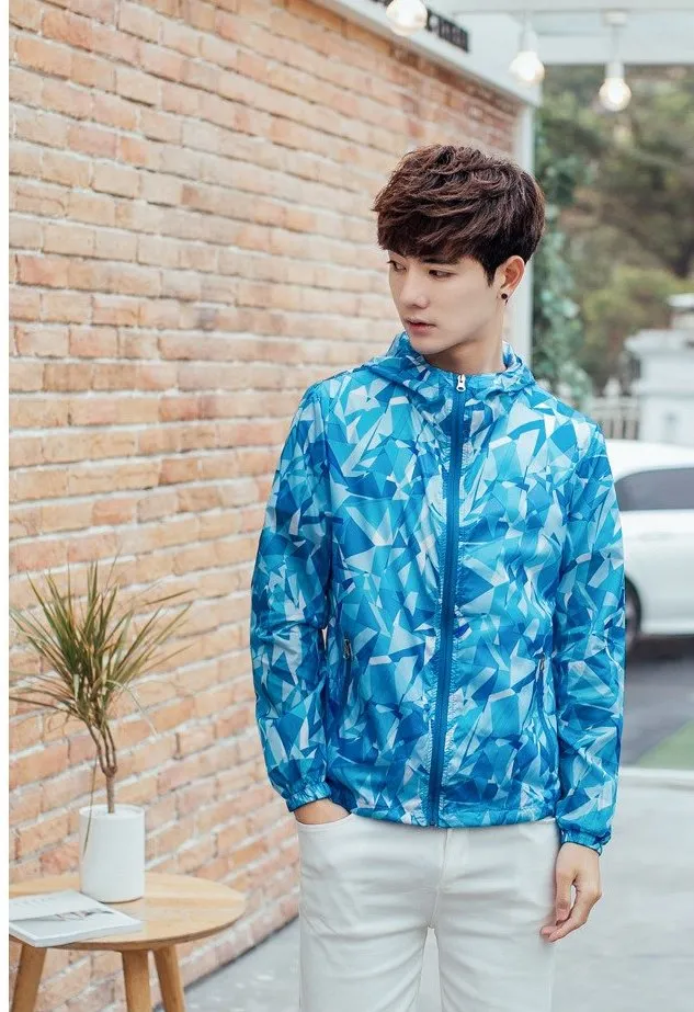 Men's Summer Quick Dry Camouflage Waterproof Windbreaker