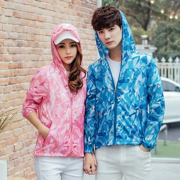 Men's Summer Quick Dry Camouflage Waterproof Windbreaker