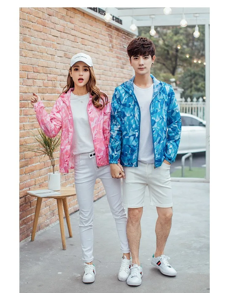 Men's Summer Quick Dry Camouflage Waterproof Windbreaker