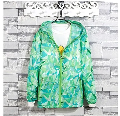 Men's Summer Quick Dry Camouflage Waterproof Windbreaker