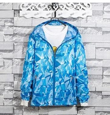 Men's Summer Quick Dry Camouflage Waterproof Windbreaker