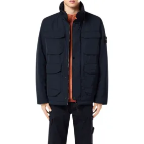 Micro Twill Multi Pocket Jacket in Black