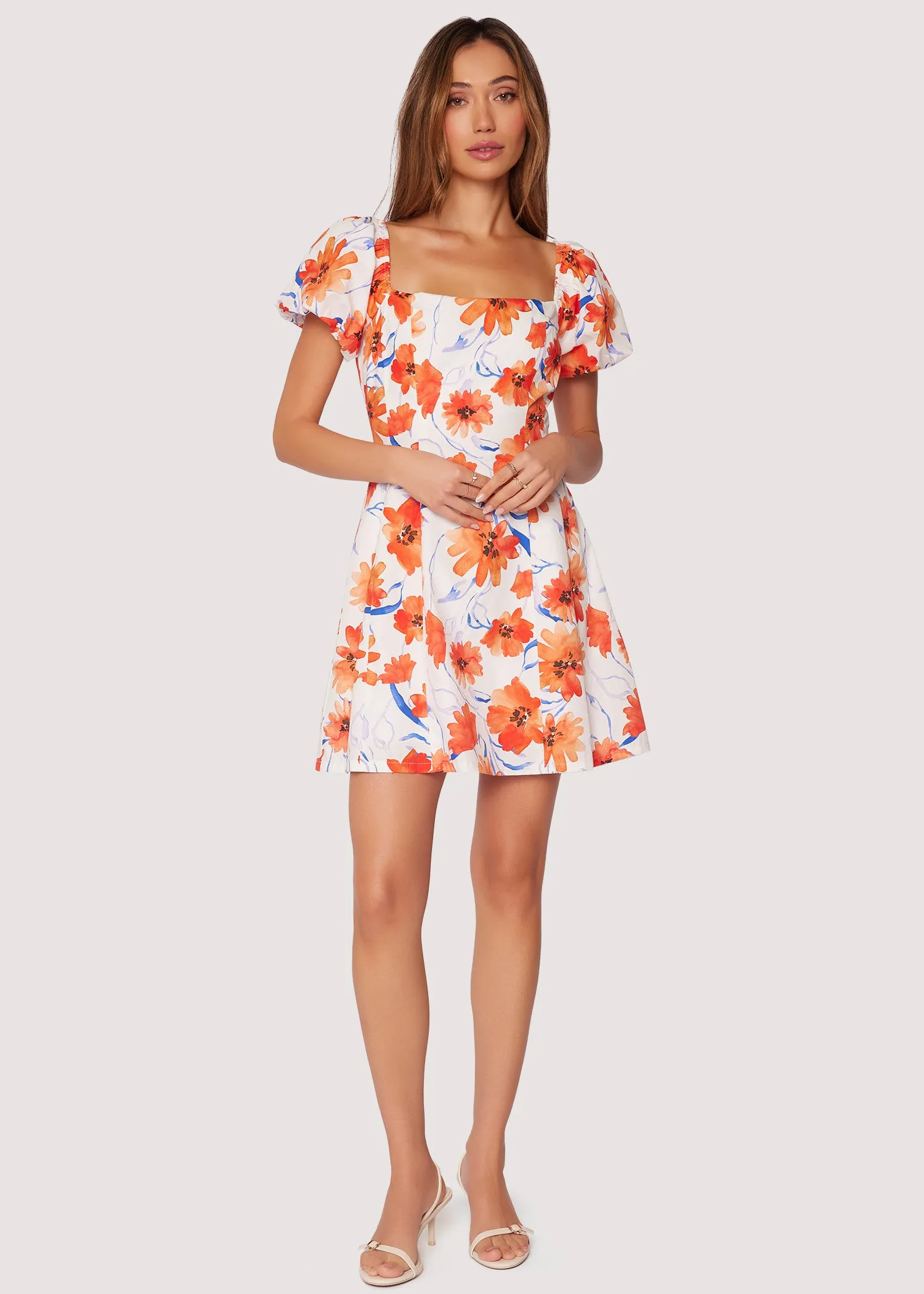 Poppy Blooms Mini Dress