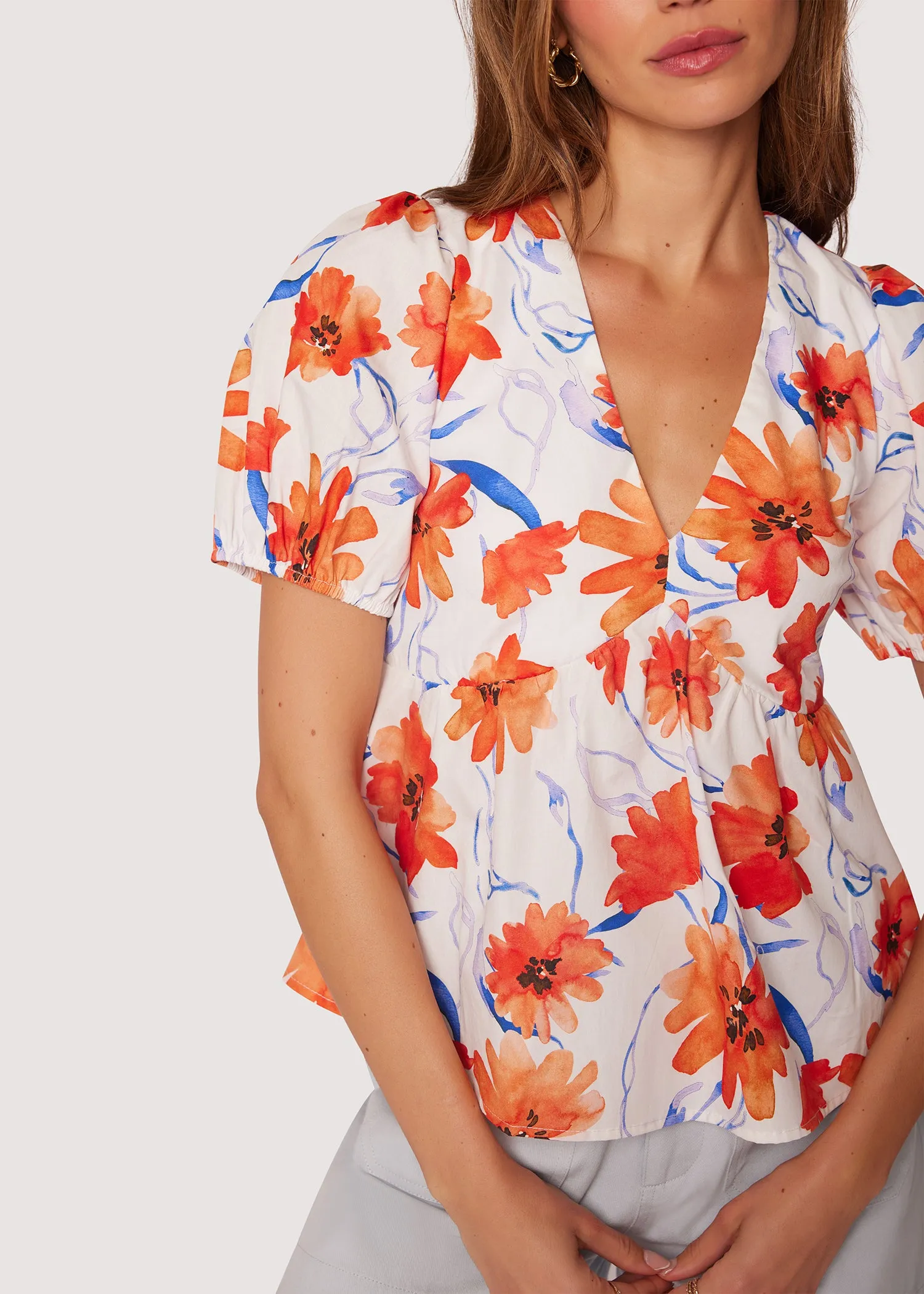 Poppy Blooms Top