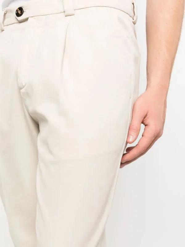 tapered cotton chinos