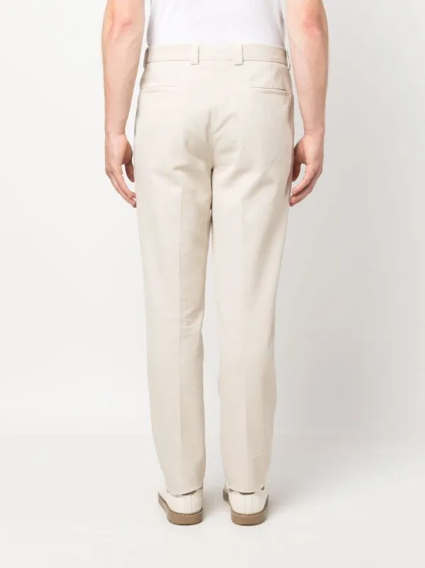 tapered cotton chinos