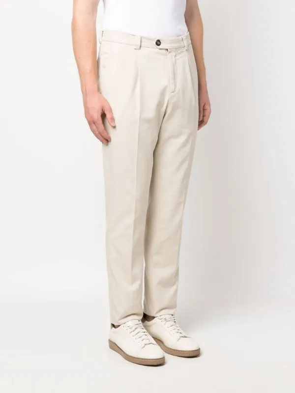 tapered cotton chinos
