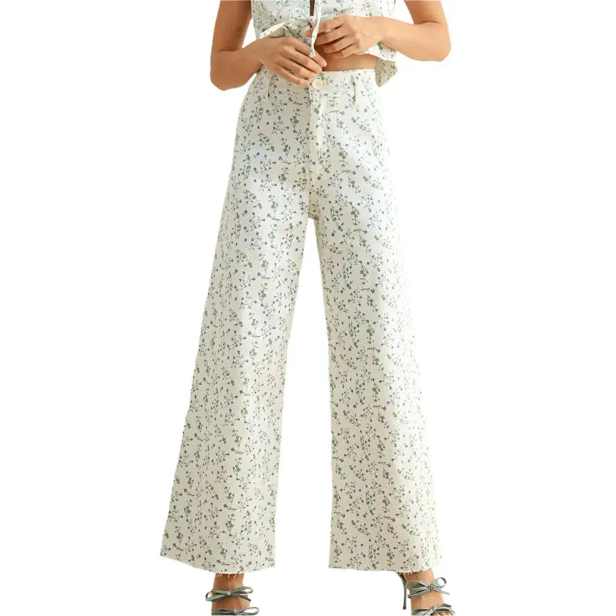 Women's Miou Mouse Floral Print Pants P4663ST